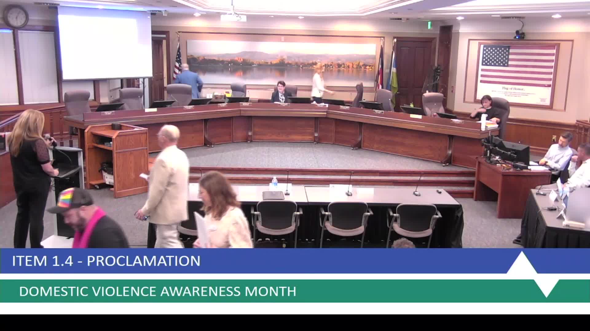 Community rallies for domestic violence awareness and support