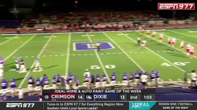 Dixie High battles Crimson Cliffs in thrilling halftime showdown