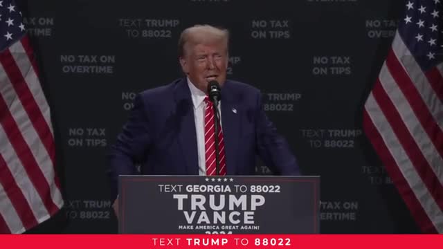 Trump rallies Georgia voters for historic election comeback