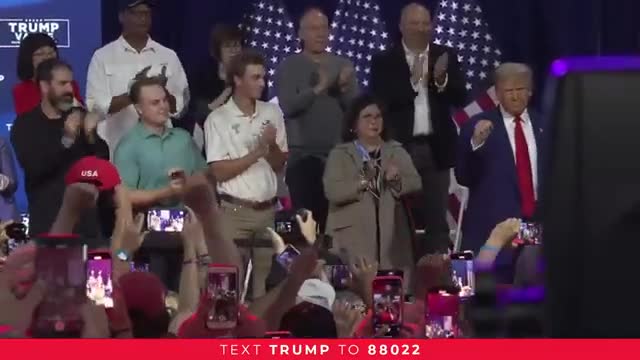 Trump hailed as champion of the people at rally
