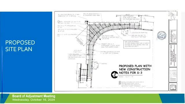 Controversial dock extension sparks debate over zoning regulations
