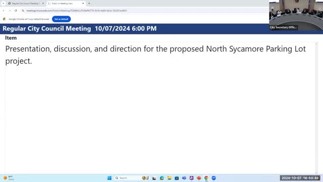 City Council Debates Controversial North Sycamore Parking Project