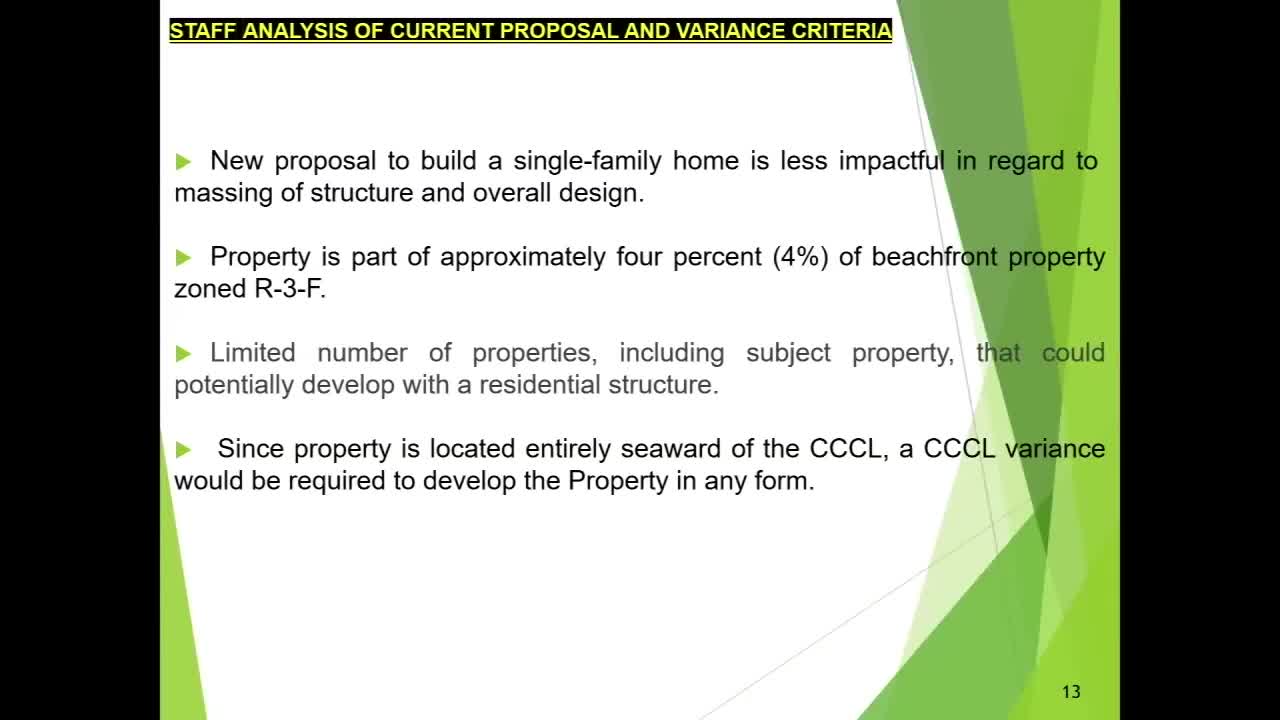 City staff recommends approval for controversial beachfront home