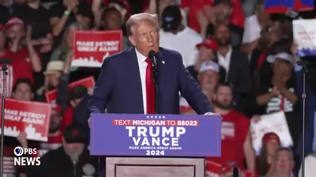 Trump rallies support in Detroit with bold promises