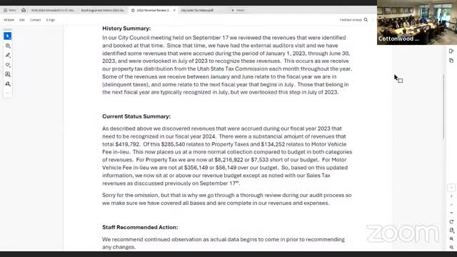 City finances show unexpected revenue boost