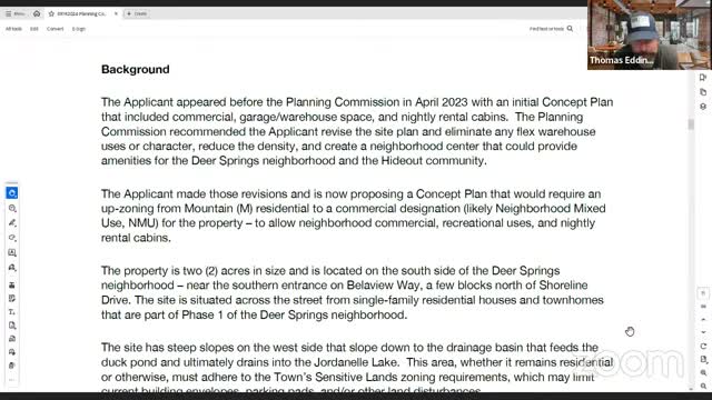 Planning Commission Considers Controversial Neighborhood Development Plan