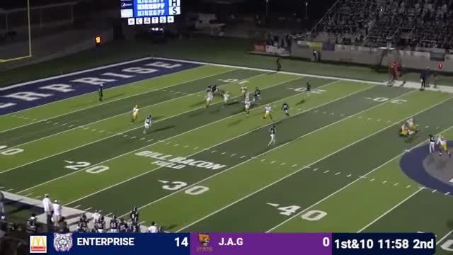 Touchdown Wildcats after stunning blocked punt