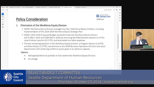 Council debates critical cuts to workforce equity programs