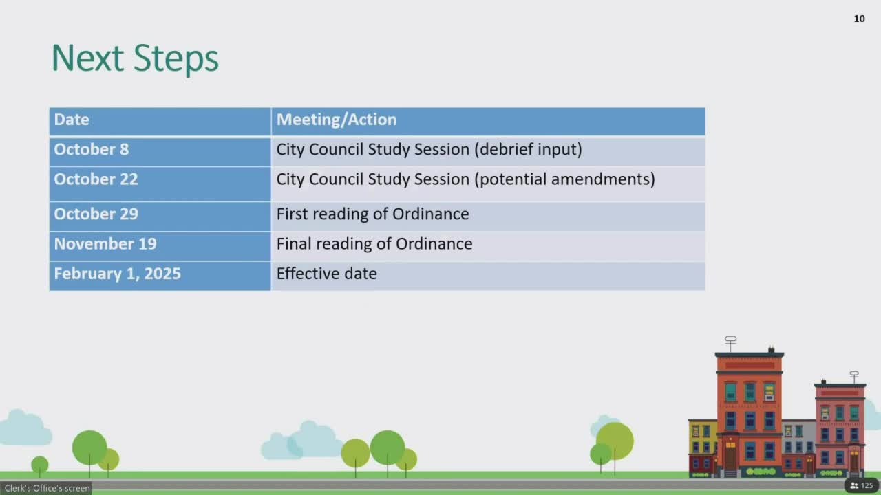 City Council Gears Up for Crucial Public Input Session