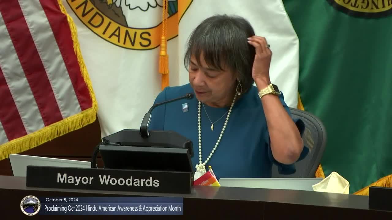 Tacoma proclaims October as Hindu American Heritage Month