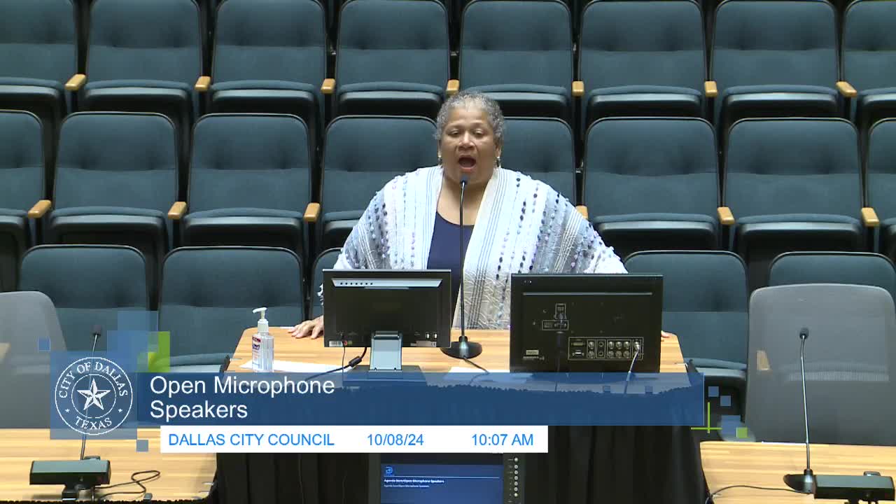 Residents Demand Action for Dallas Parks and Homelessness Crisis