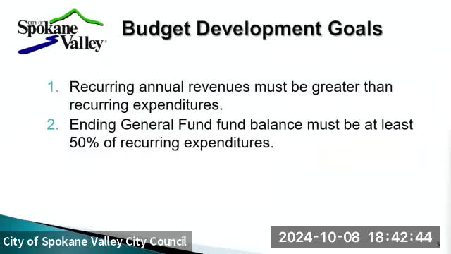 Spokane Valley outlines ambitious budget for public safety and growth