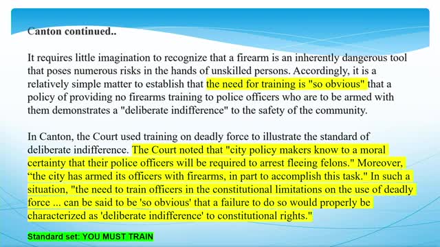 Court rules inadequate police training leads to community danger