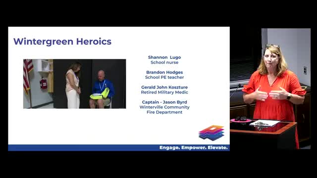 Heroes in action save life during school emergency