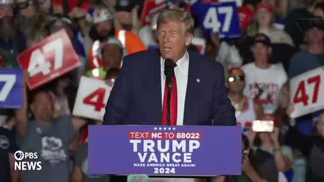 Trump promises to restore American greatness in fiery rally