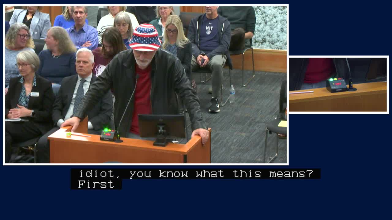 City resident confronts council over police misconduct and stress