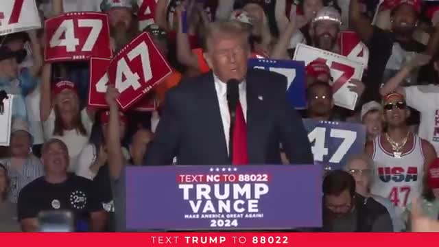 Trump promises a brighter future for America in North Carolina