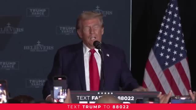 Trump rallies Christians to unite against radical left agenda