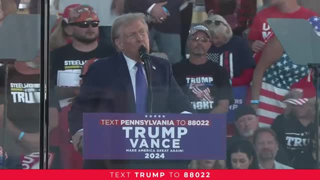 Trump declares election a battle for America's future