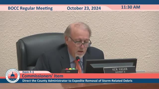 Officials vow swift action to clear storm debris