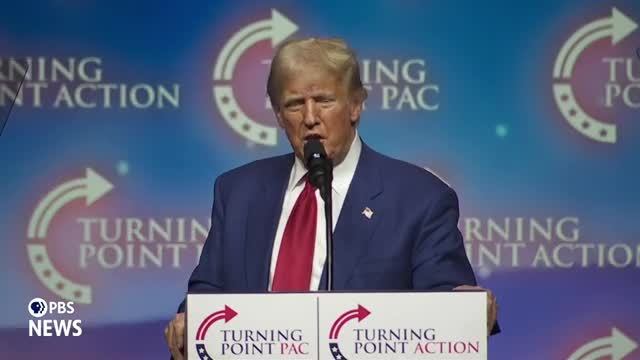 Trump rallies supporters to fight radical left machine