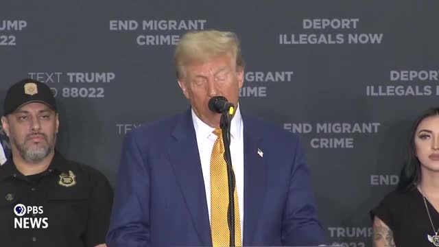 Trump blames Harris for border chaos and migrant crime