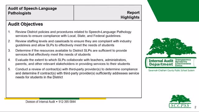 Audit reveals critical flaws in speech therapy service contracts
