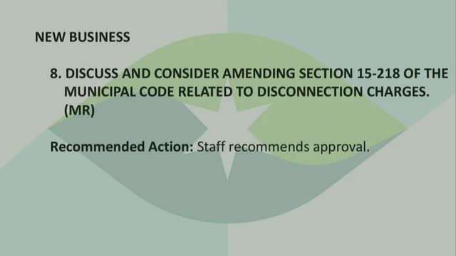 City Council Debates Controversial Disconnect Fee Policy