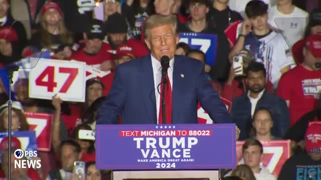 Trump rallies supporters with bold promises for America