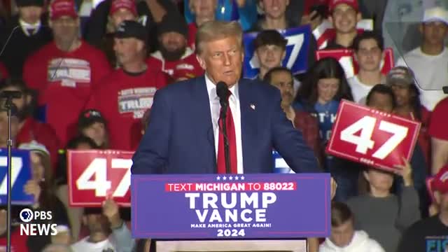 Trump rallies support with powerful endorsements in Michigan