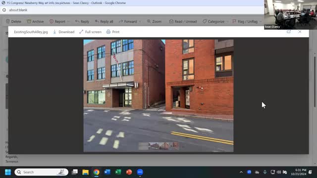 New sculpture transforms dark alley into vibrant landmark