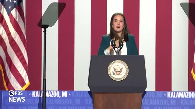 Michelle Obama rallies support for Kamala Harris in Michigan