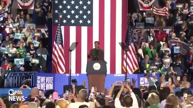 Kamala Harris rallies voters for crucial presidential election