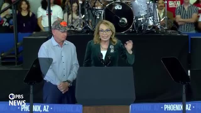 Gabby Giffords champions Kamala Harris in critical election push