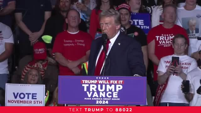 Trump vows to defeat Kamala and restore American greatness