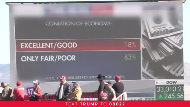 Trump rallies supporters to fight against inflation and crime