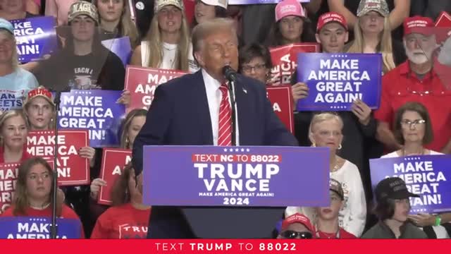 Trump rallies supporters with fiery attack on Kamala Harris