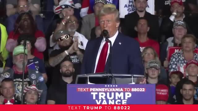 Trump vows to defeat Kamala and restore American greatness