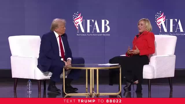Trump praises religious leaders and vows to fight for free speech