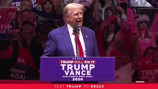 Trump rallies supporters with fiery speech on patriotism