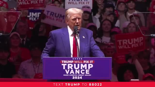 Trump vows to save America from radical left agenda