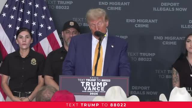 Trump vows to restore safety and confront border crime
