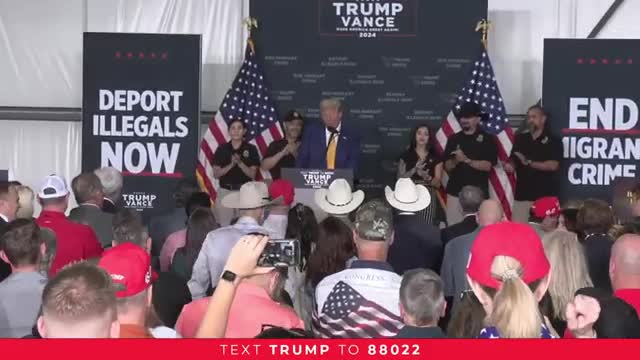 Trump vows to end migrant flights and restore law and order