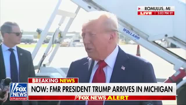 Trump claims victory in polls while attacking Biden and Harris