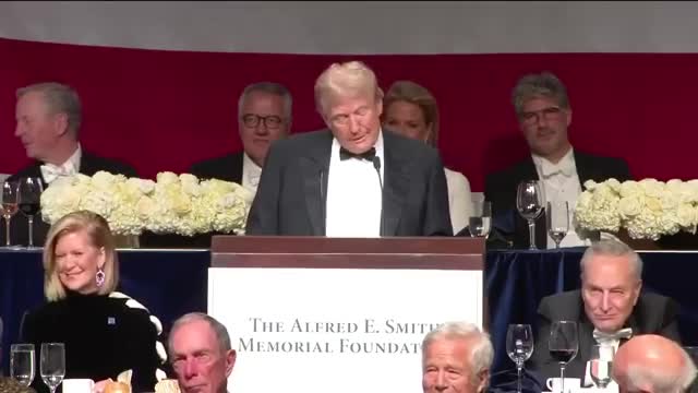 Trump mocks Democrats at Al Smith dinner amid rising tensions