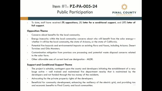 Community divided over solar farm's environmental risks and benefits