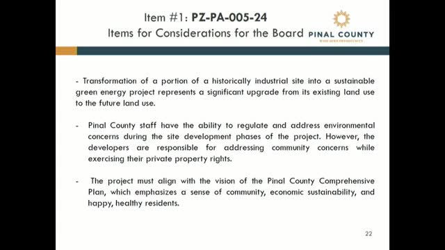 Developers propose transformative solar project in Pinal County