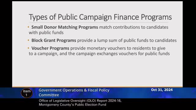Montgomery County revolutionizes campaign finance with public funding