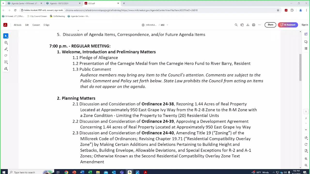 River Berry honored for heroic cliffside rescue