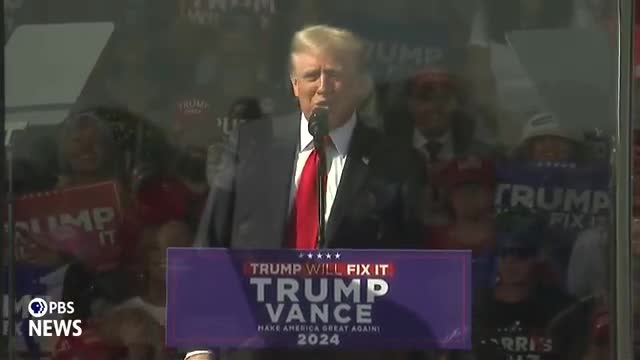 Trump rallies supporters with bold promises for America